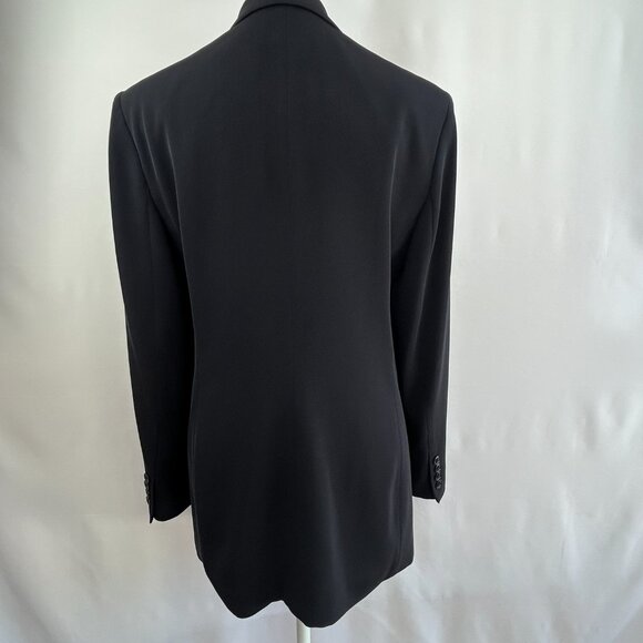 Lauren Ralph Lauren Tailored Longline Navy Blazer Women Size 10 - Picture 4 of 10